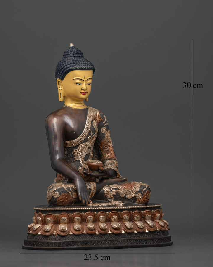 The Majestic Buddha Shakyamuni Oxidized Altar