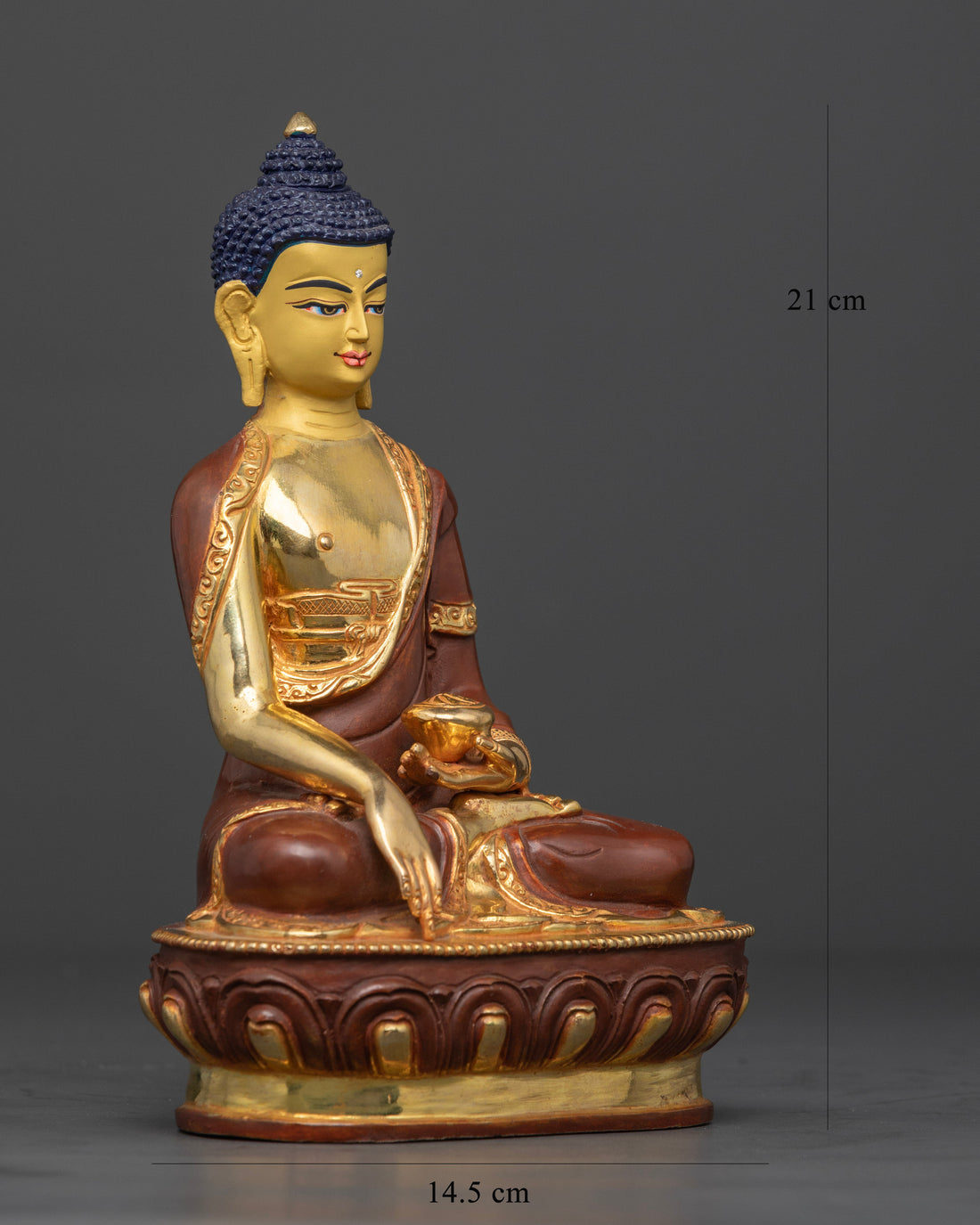 Hand-carved Buddha Shakyamuni Sculpture for Mindfulness