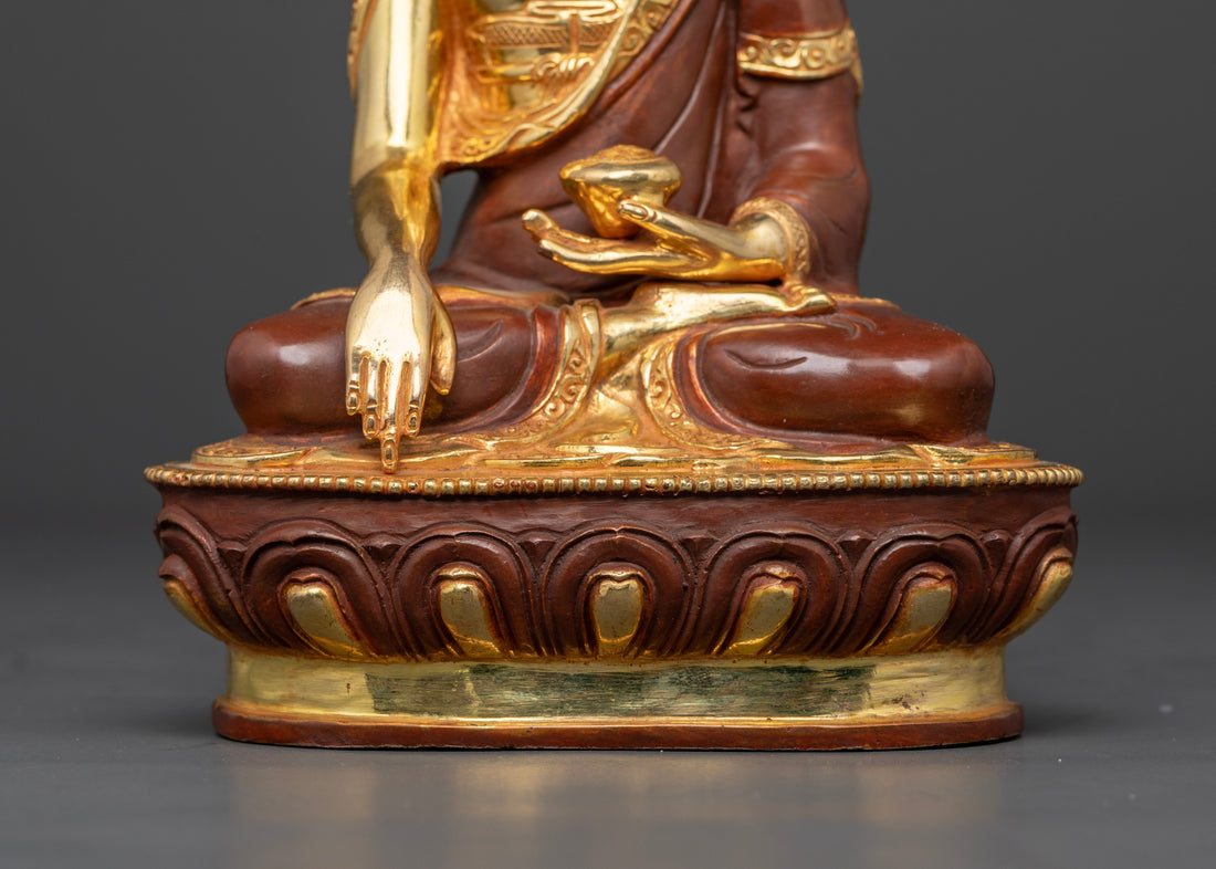 Hand-carved Buddha Shakyamuni Sculpture for Mindfulness