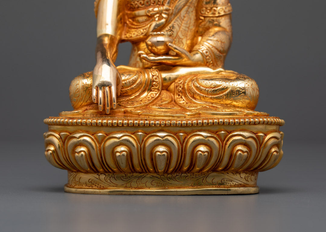 Shakyamuni Buddha Statue | Traditional Nepalese Hand-Carved Copper