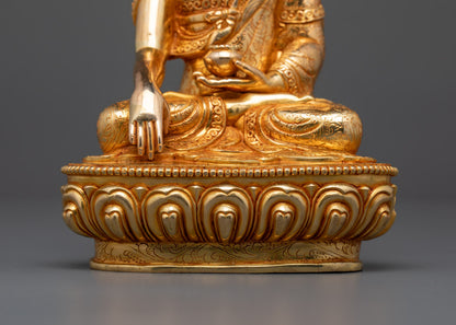 Shakyamuni Buddha Statue | Traditional Nepalese Hand-Carved Copper