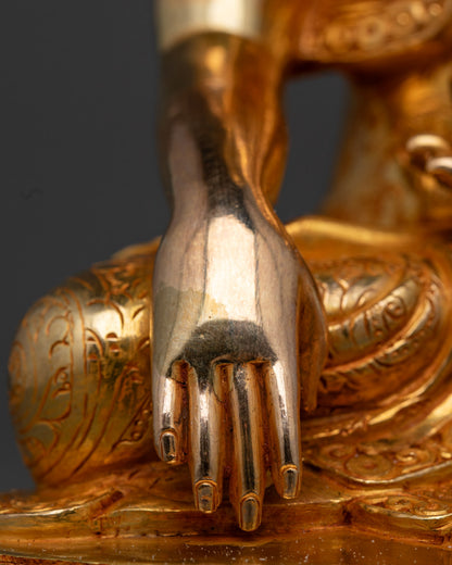Shakyamuni Buddha Statue | Traditional Nepalese Hand-Carved Copper