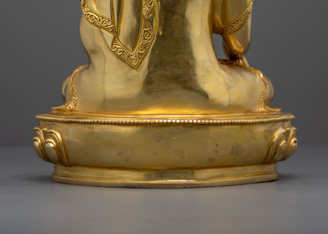 Buddhist Shakyamuni Buddha Statue | Traditional Hand-Carved Sculpture
