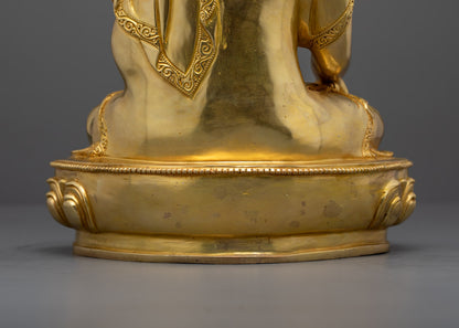 Buddhist Shakyamuni Buddha Statue | Traditional Hand-Carved Sculpture