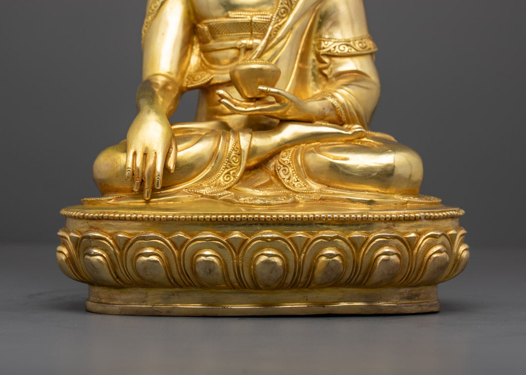 Buddhist Shakyamuni Buddha Statue | Traditional Hand-Carved Sculpture