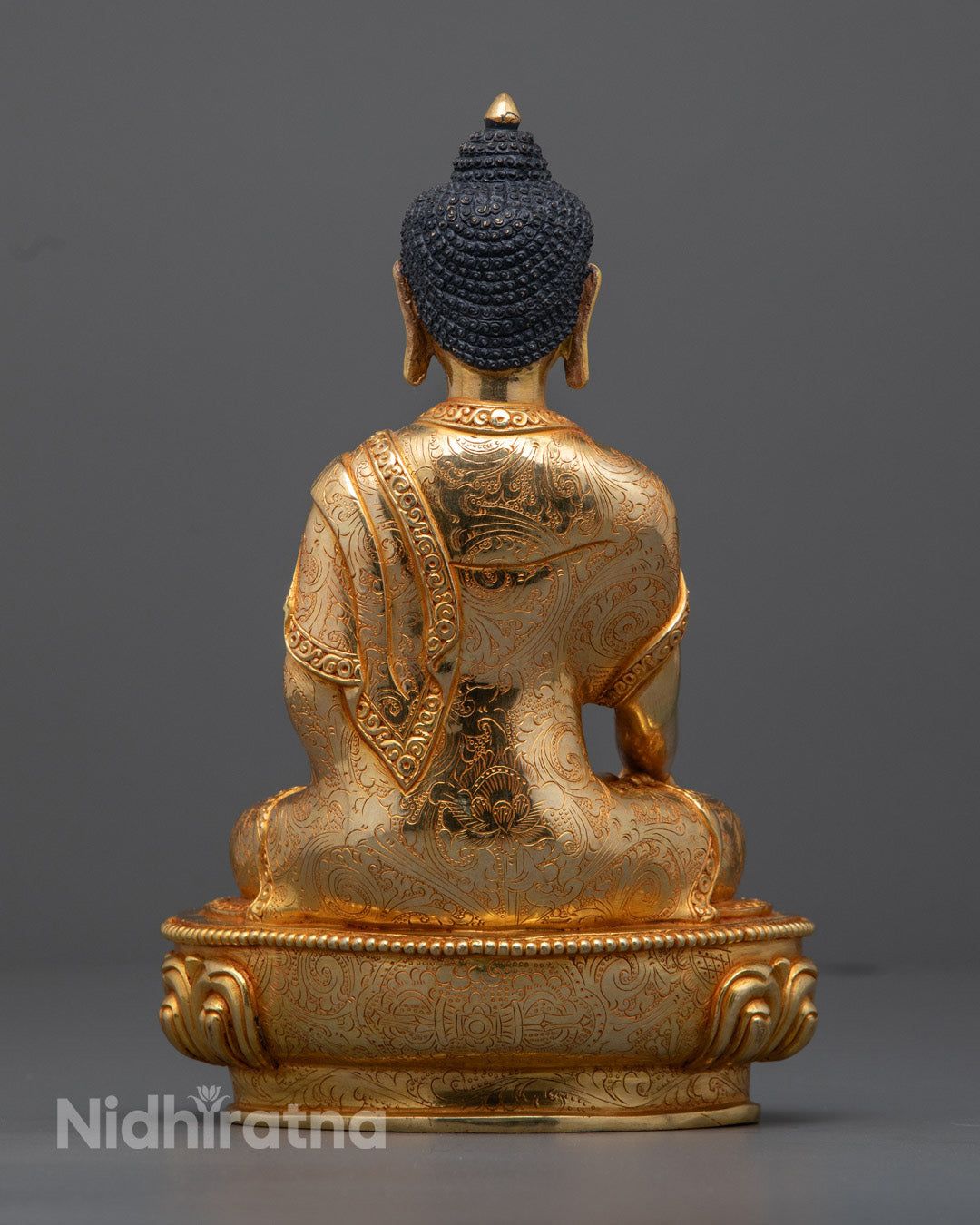Shakyamuni Buddha Statue | Traditional Nepalese Hand-Carved Copper