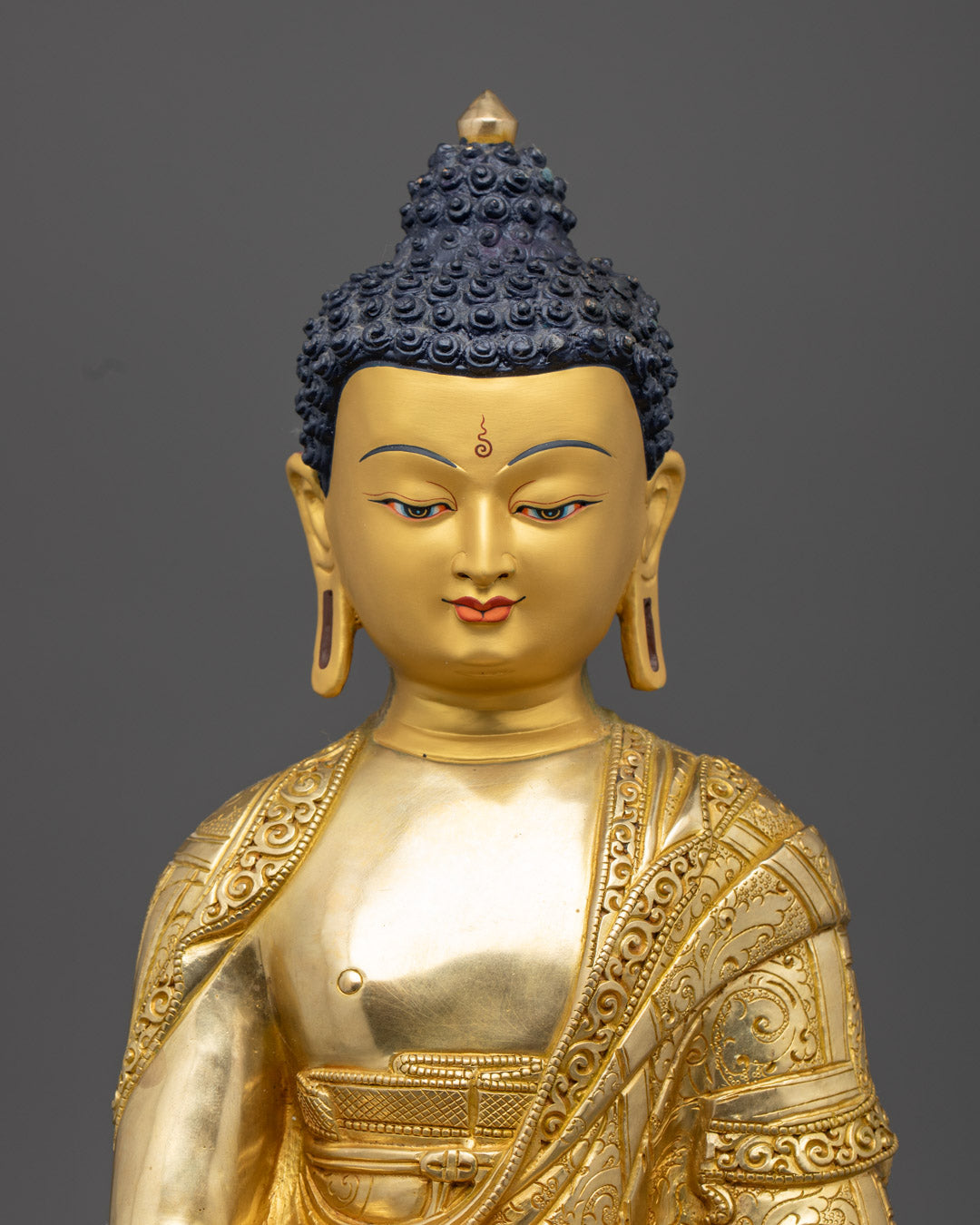 Shakyamuni Buddha Statue Rupa Fully Gold