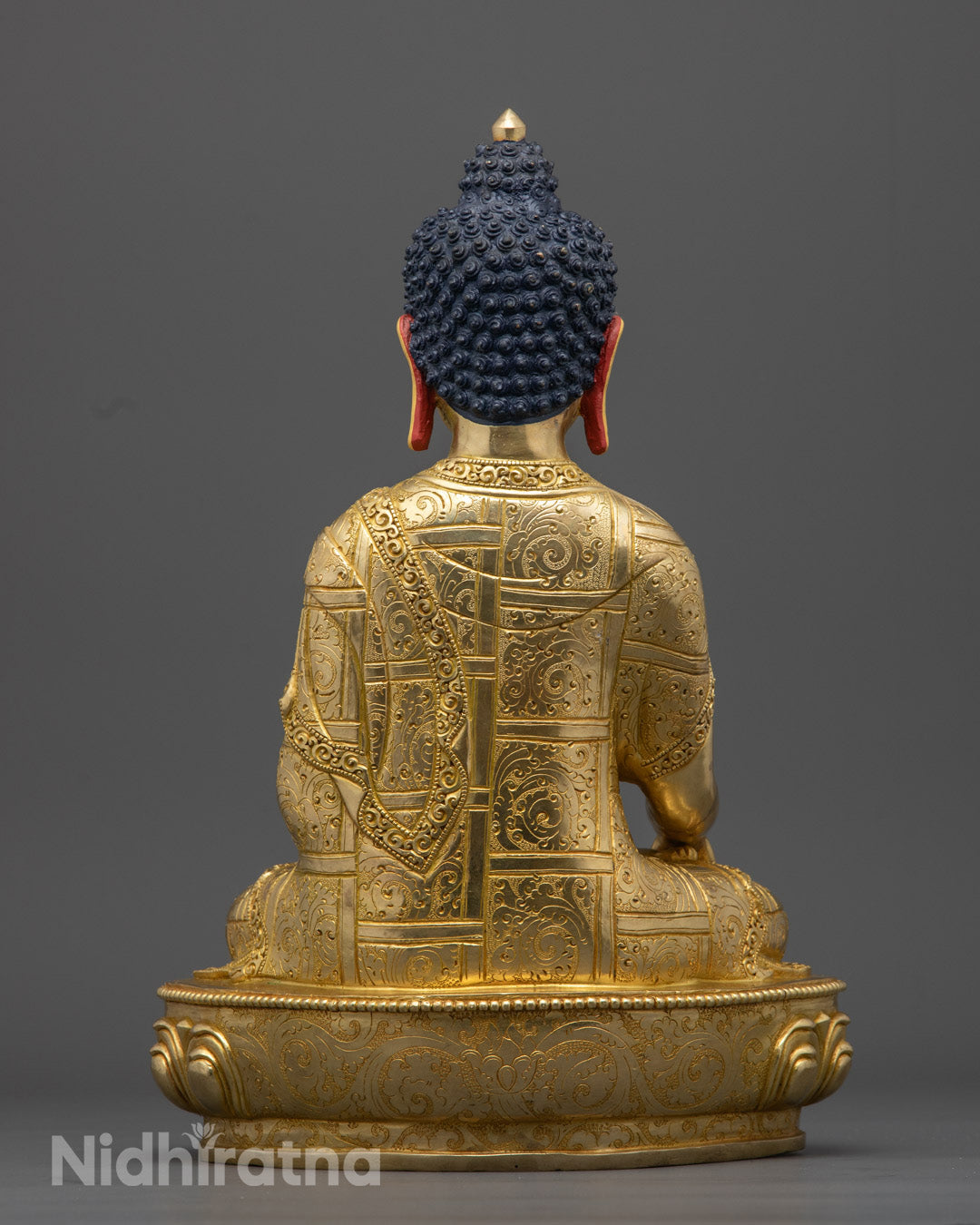 Shakyamuni Buddha Statue Rupa Fully Gold
