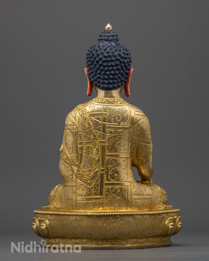 Shakyamuni Buddha Statue Rupa Fully Gold