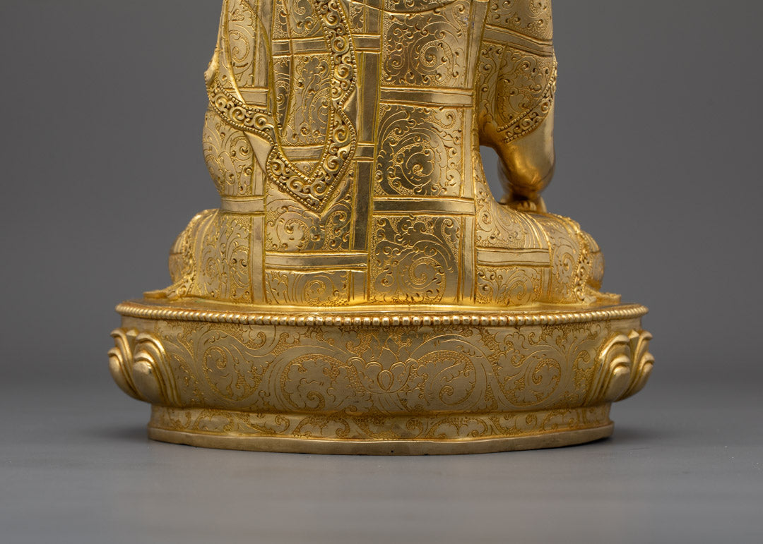 Shakyamuni Buddha Statue Rupa Fully Gold