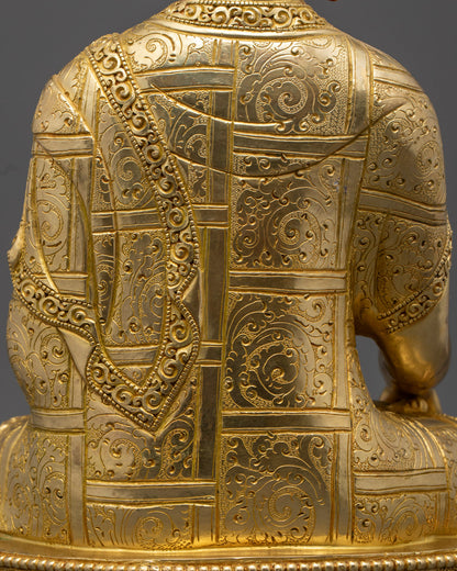 Shakyamuni Buddha Statue Rupa Fully Gold