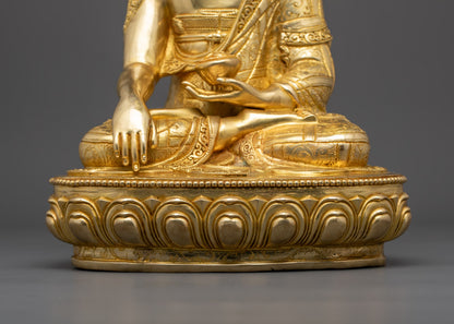 Shakyamuni Buddha Statue Rupa Fully Gold