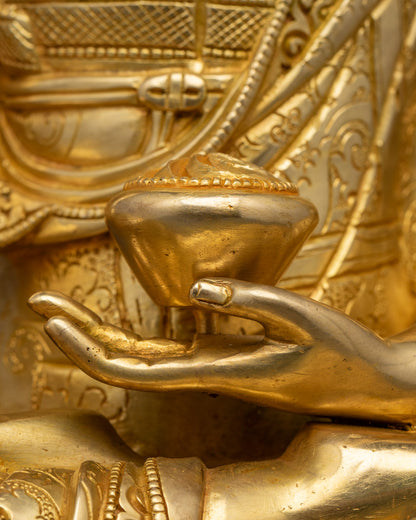 Shakyamuni Buddha Statue Rupa Fully Gold