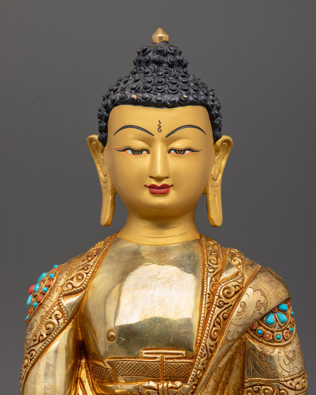 Sacred Shakyamuni Buddha Statue | Hand-Carved Buddhist Art