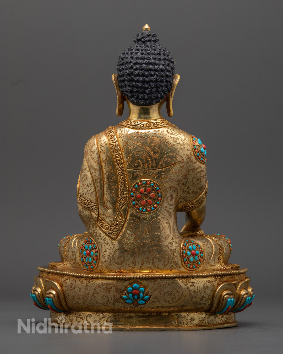Sacred Shakyamuni Buddha Statue | Hand-Carved Buddhist Art