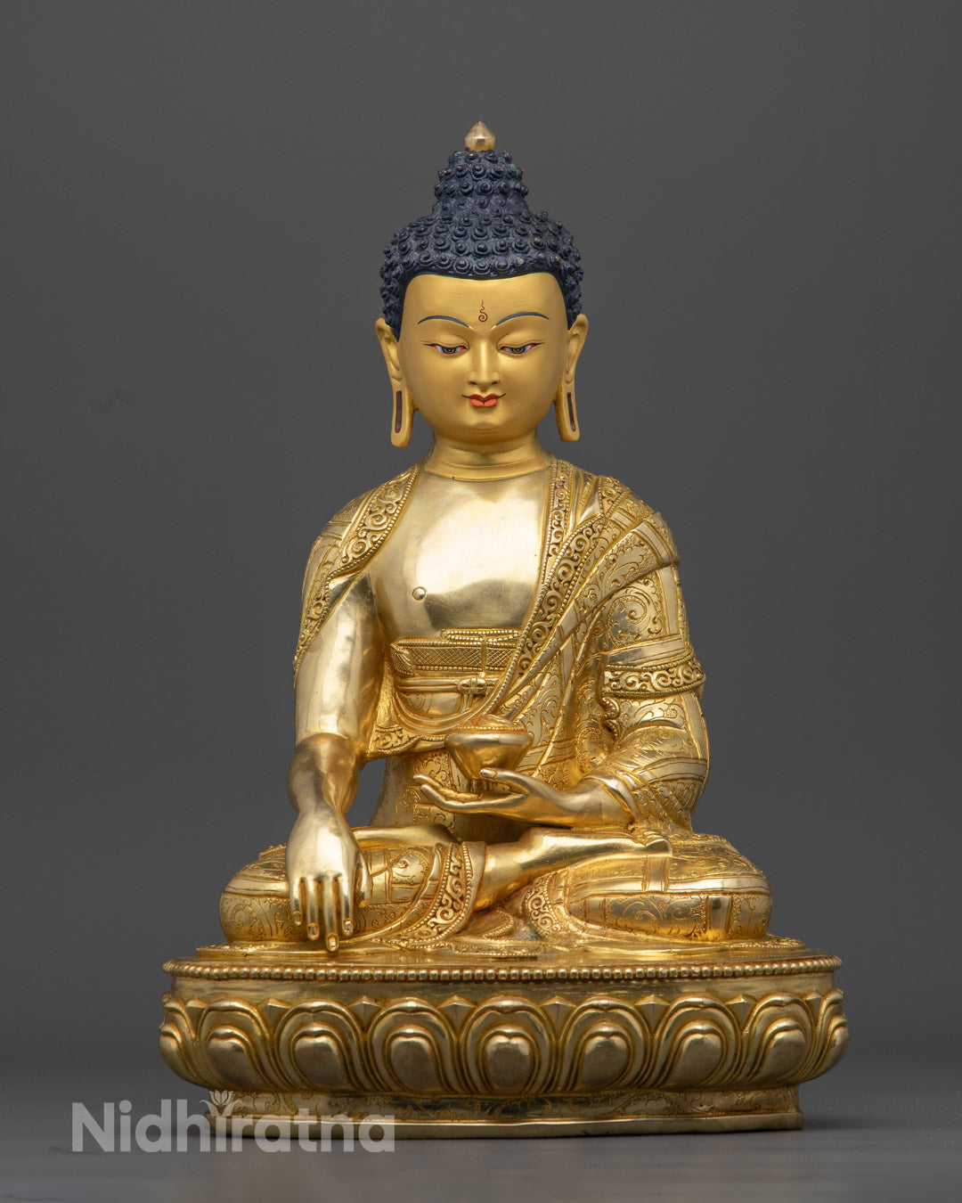 Shakyamuni Buddha Statue Rupa Fully Gold