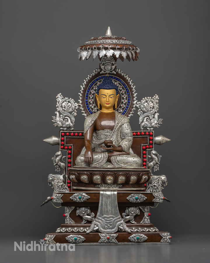 Buddha Shakyamuni: The Serene Sovereign on the Throne of Enlightenment