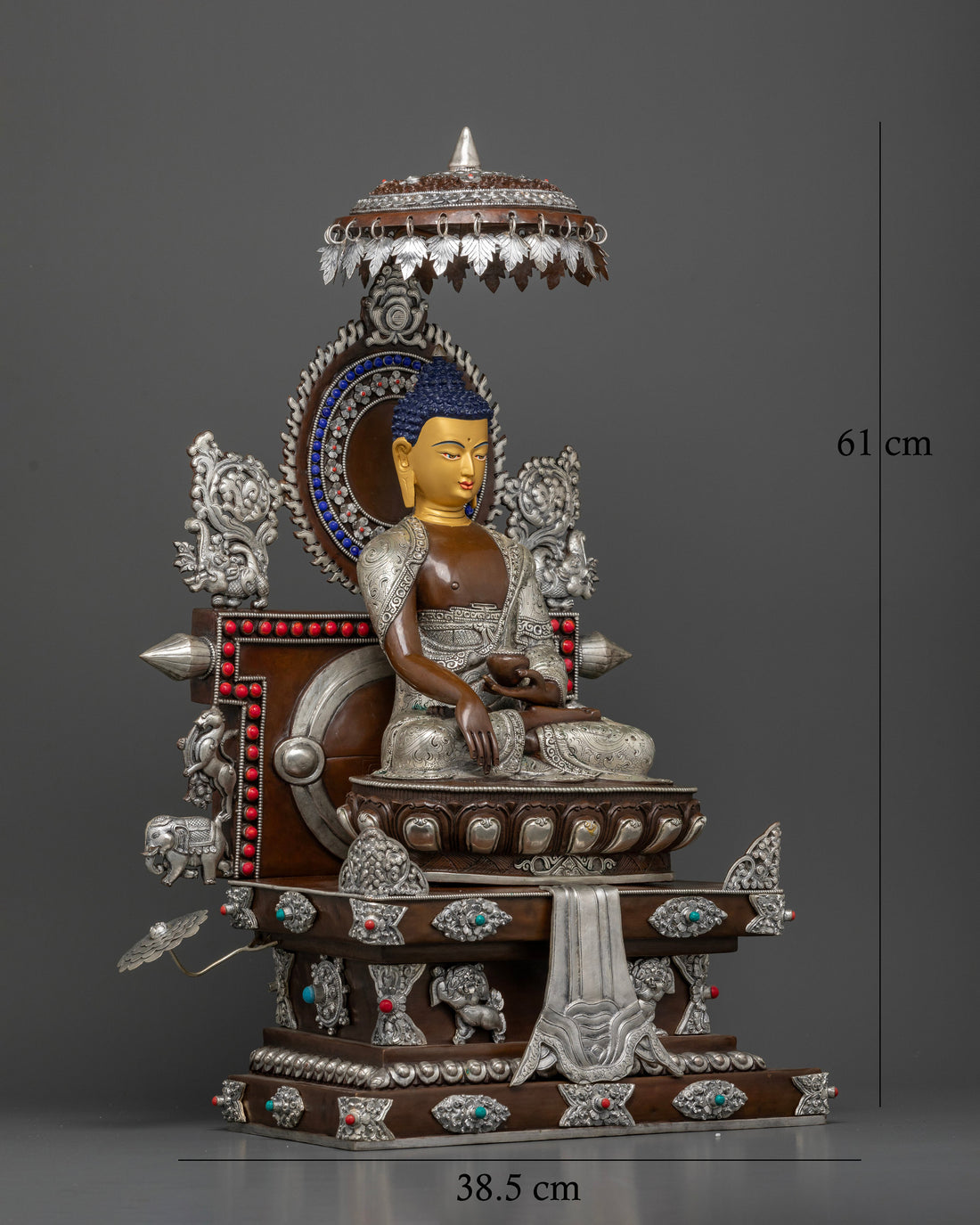 Buddha Shakyamuni: The Serene Sovereign on the Throne of Enlightenment