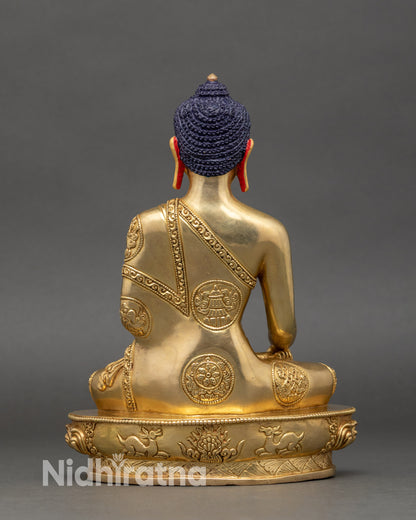 Back-view-Shakyamuni-Buddha-statue-balanced-proportions-Himalayan-Buddhist-artistry-mindfulness-decor