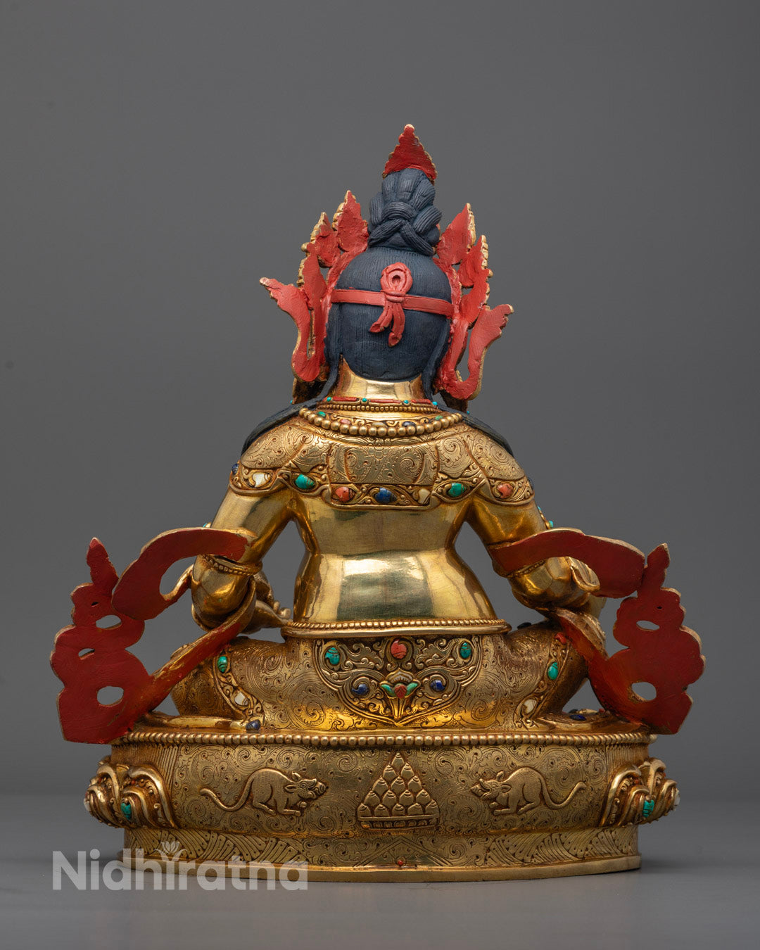 Back View Showing Hollow Consecration Chamber of Dzambhala Wealth Statue