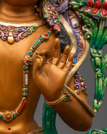 Back View Showing Robe and Carving Details