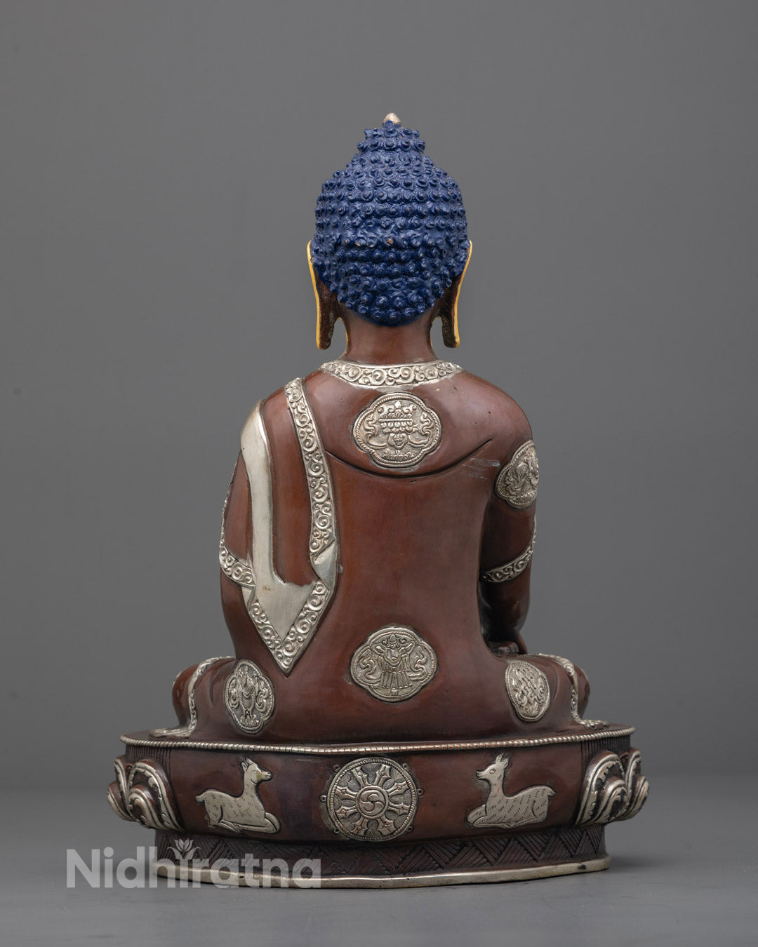 Back View of Buddha Sculpture Highlighting the Hollow Chamber for Consecration and Ritual Use