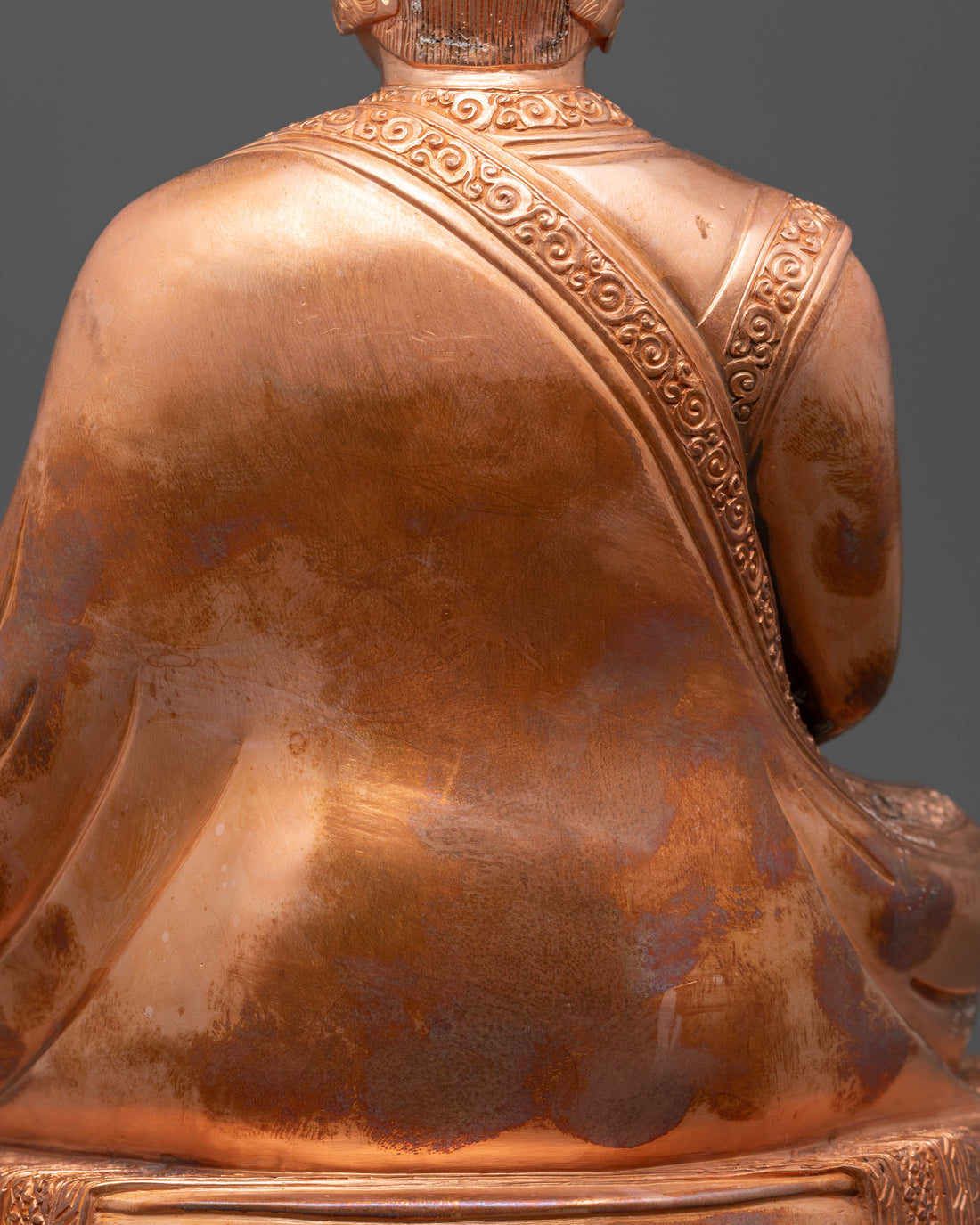 oxidize copper Sakya Trizin's Backside