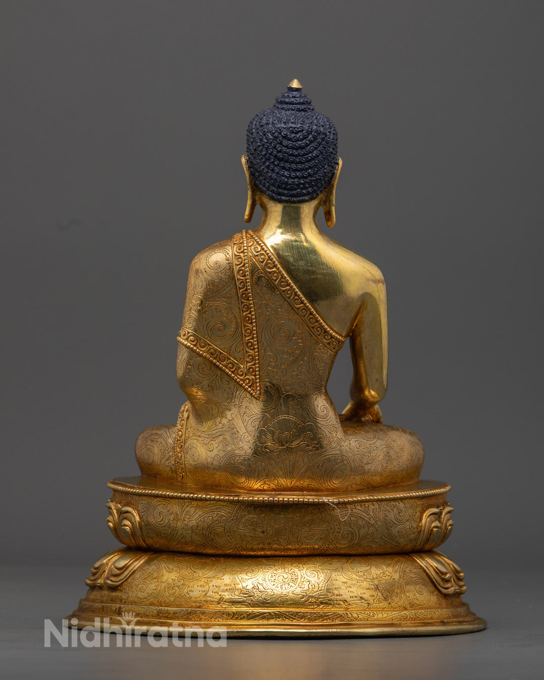 Shakyamuni Buddha Statue Showing Hollow Chamber for Mantras and Sacred Relics

