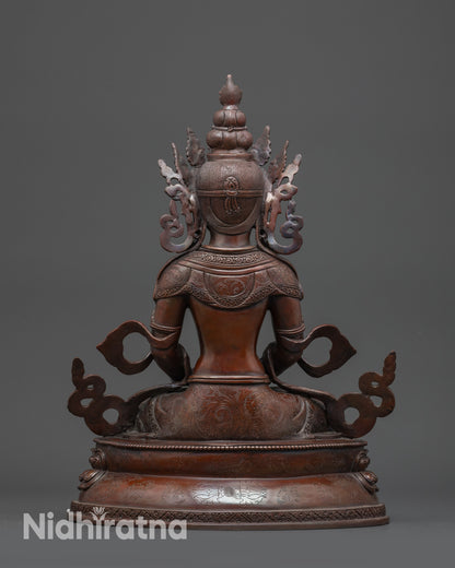 handcrafted Nepalese Buddhist figure