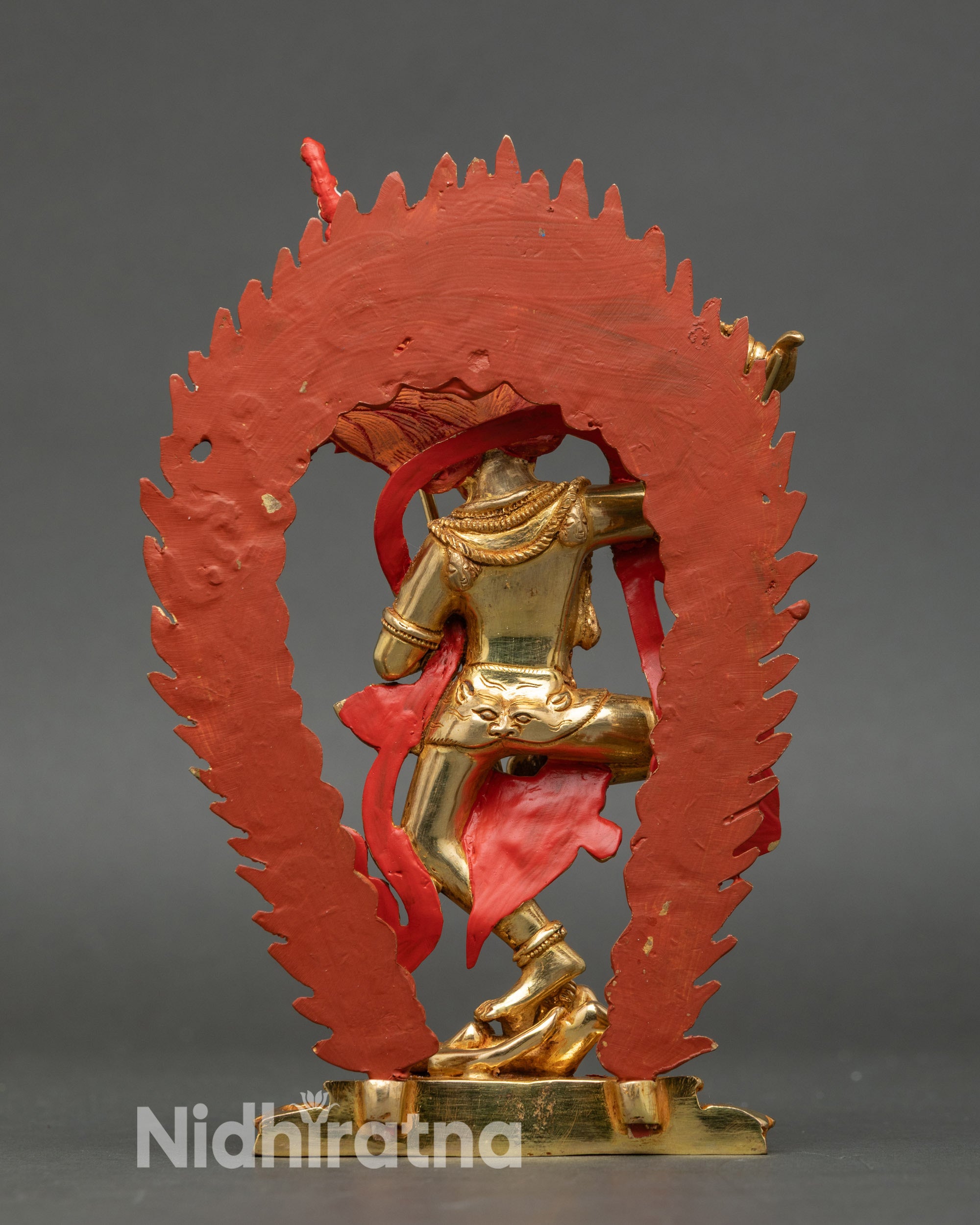 Back view: Back view Simha Mukha Dakini sculpture