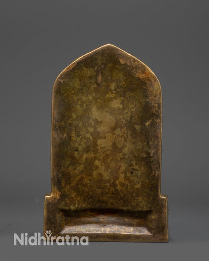 copper altar Buddhist figure