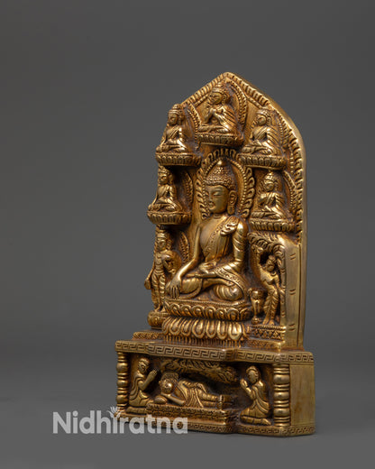 copper altar Buddhist figure