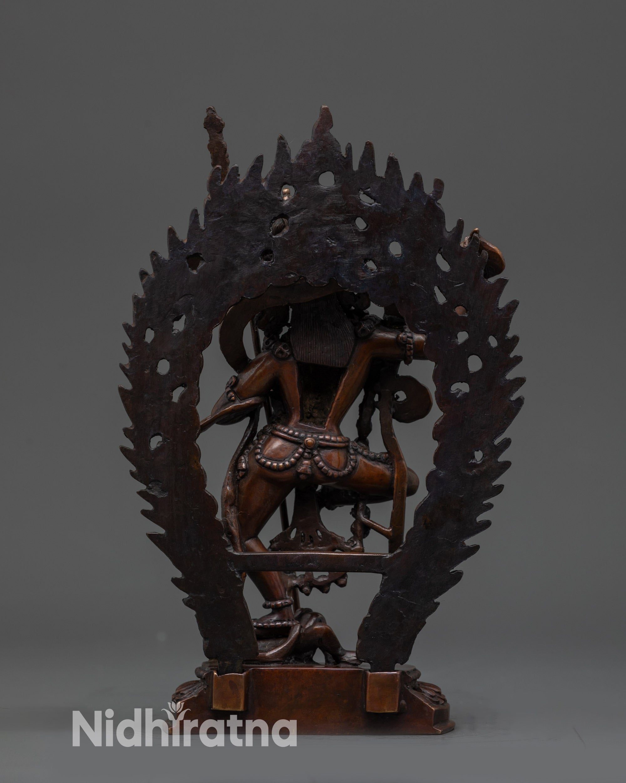 oxidized copper Tibetan dakini figure