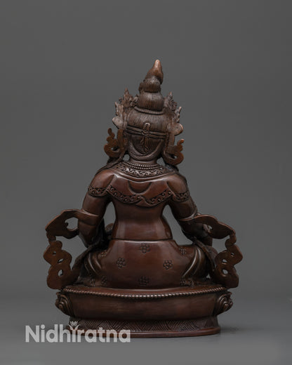 handcrafted Nepalese Buddhist statue