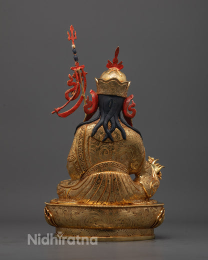 Back view highlighting detailed Tripitaka robes and precise gold fire-gilded body

