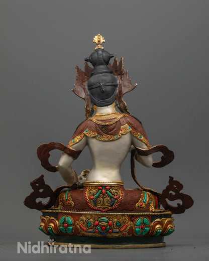 Back view of Vajrasattva Statue showing hollow chamber for consecration