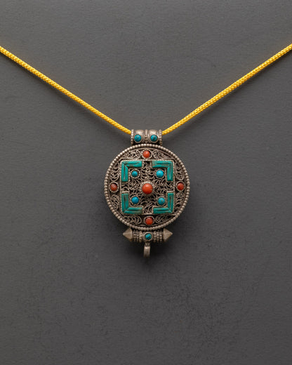 Beautiful Mandala Locket | Inspired by Tibetan Spiritual Traditions