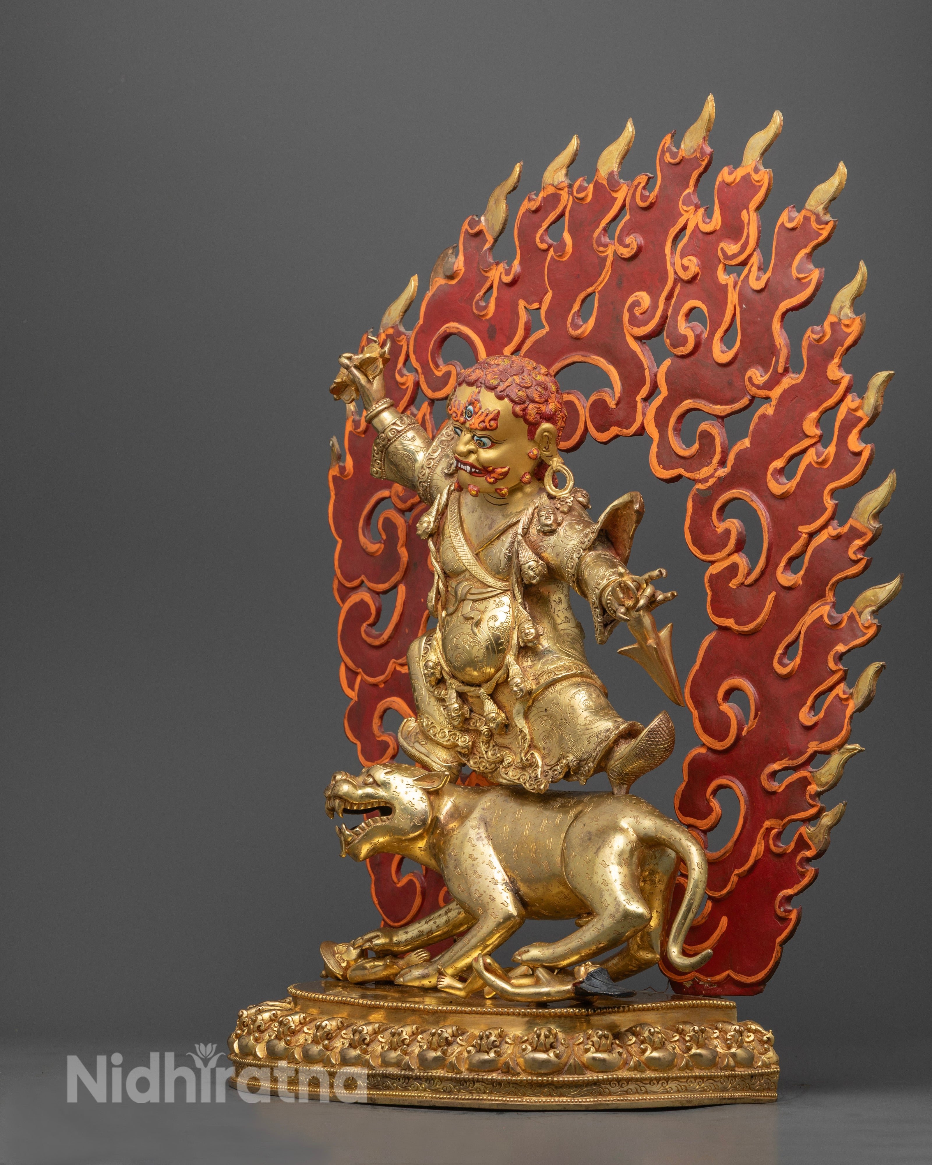 Wrathful Dorje Drolo Statue | Traditional Tibetan Buddhist Art