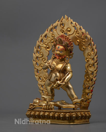 Black Dzambala Statue | Tibetan Wealth Protector
