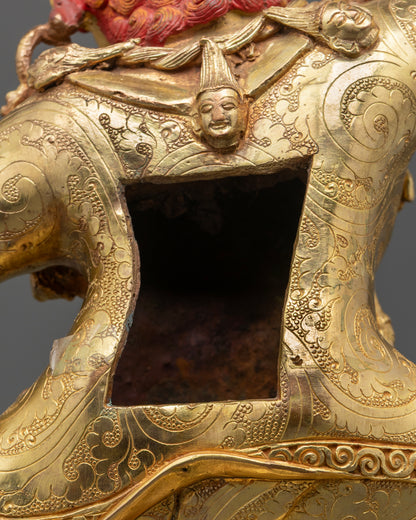 Wrathful Dorje Drolo Statue | Traditional Tibetan Buddhist Art