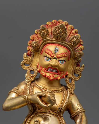 Black Dzambala Statue | Tibetan Wealth Protector