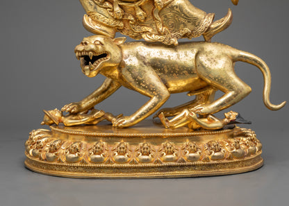 Wrathful Dorje Drolo Statue | Traditional Tibetan Buddhist Art