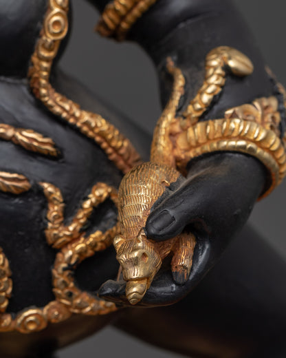 Nepal Black Dzambhala Statue | Wealth and Abundance Protector
