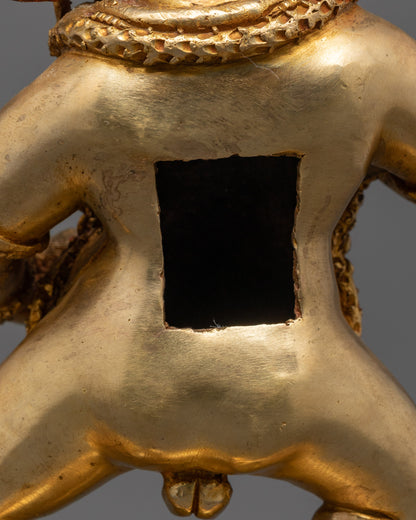 Nepalese Black Dzambhala Statue | Symbol of Fortune Power