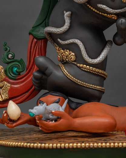 Black Dzambhala Statue