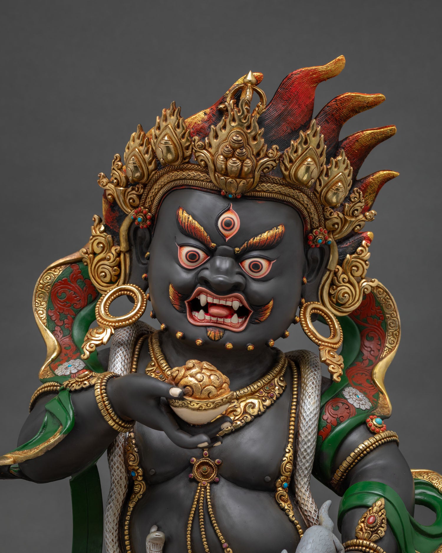 Black Dzambhala Statue