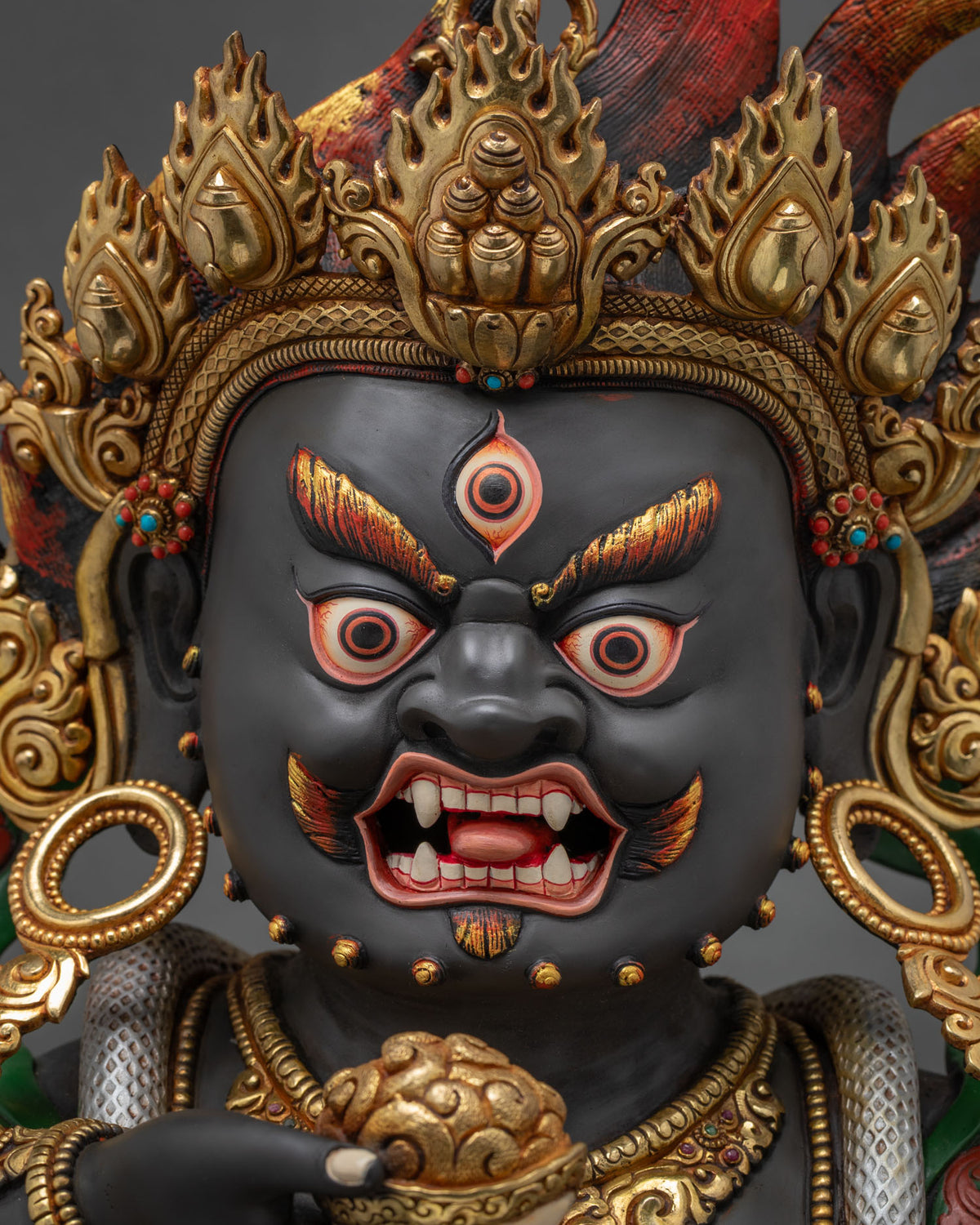 Black Dzambhala Statue