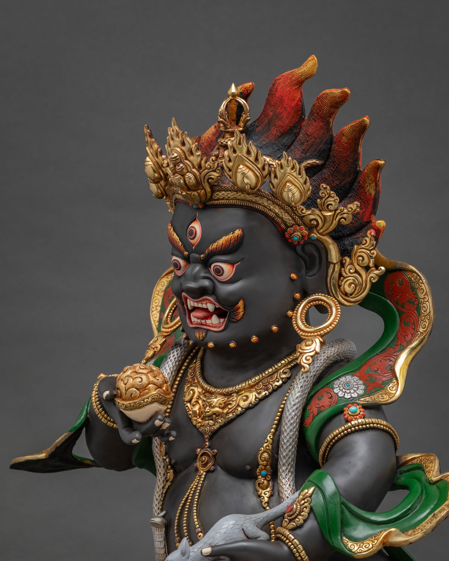Black Dzambhala Statue
