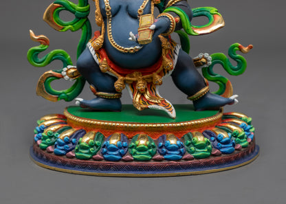 Tibetan Wrathful Manjushri Sculpture | Handcrafted Spiritual Protector