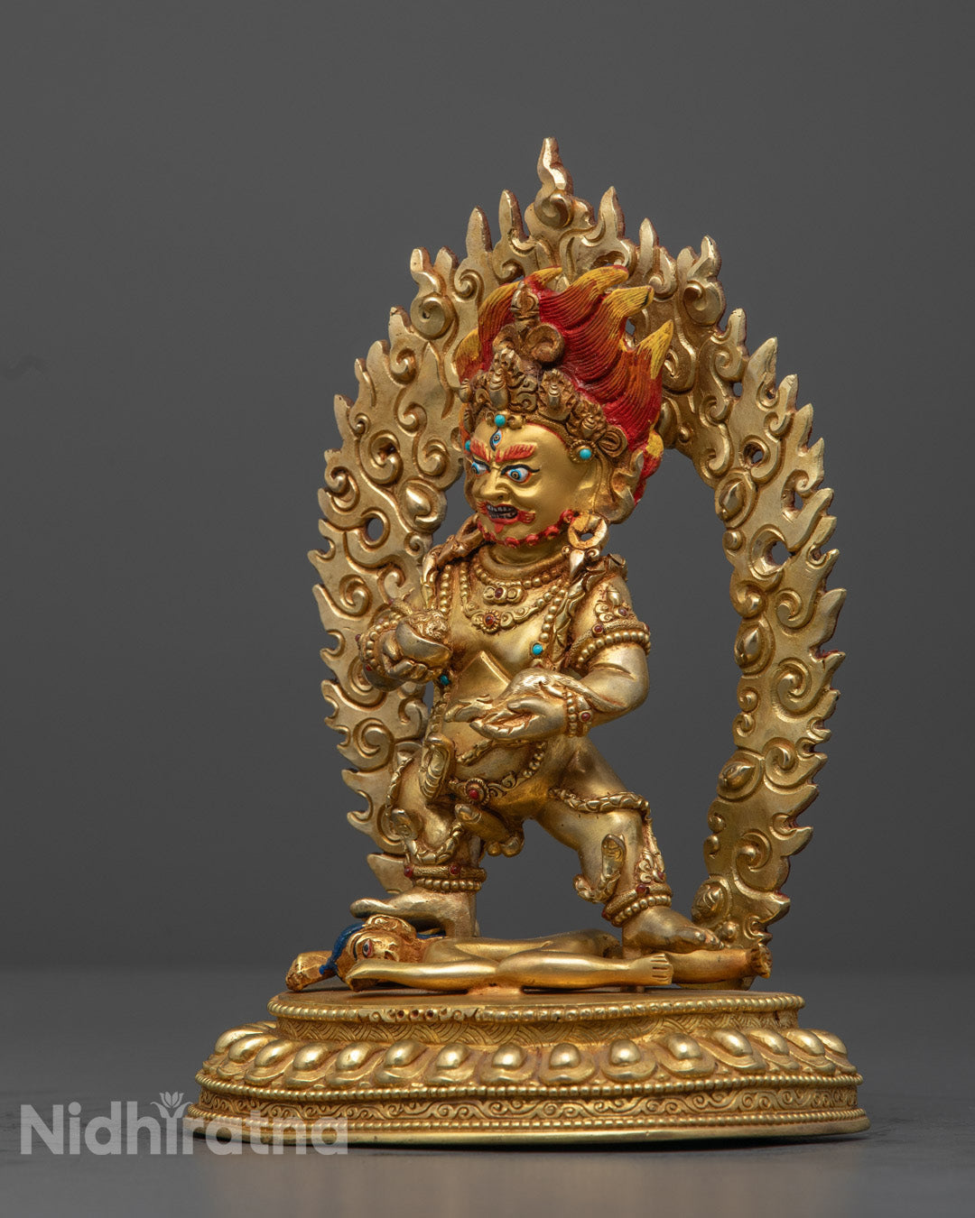 Nepalese Black Dzambhala Statue | Spiritual Protection